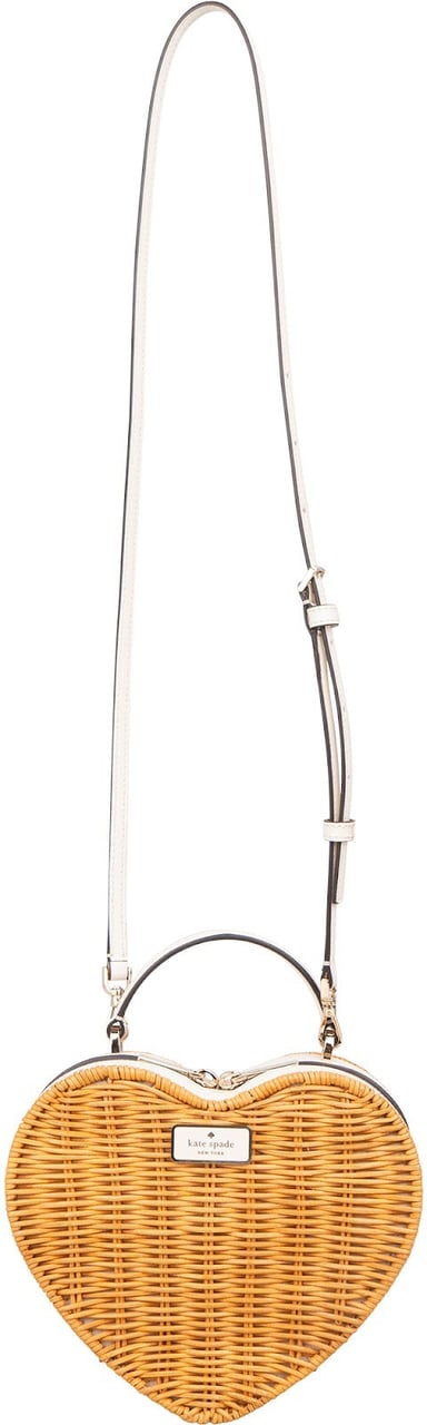 Kate Spade New York Kate Spade Love Shack Heart Wicker Crossbody Bag Wit