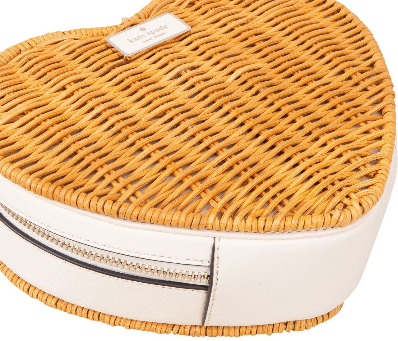 Kate Spade New York Kate Spade Love Shack Heart Wicker Crossbody Bag Wit