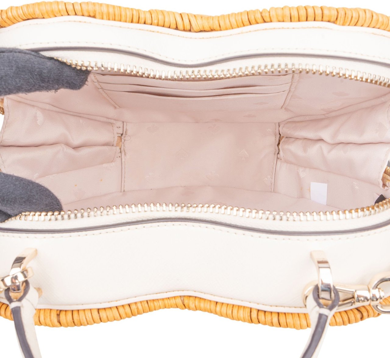 Kate Spade New York Kate Spade Love Shack Heart Wicker Crossbody Bag Wit