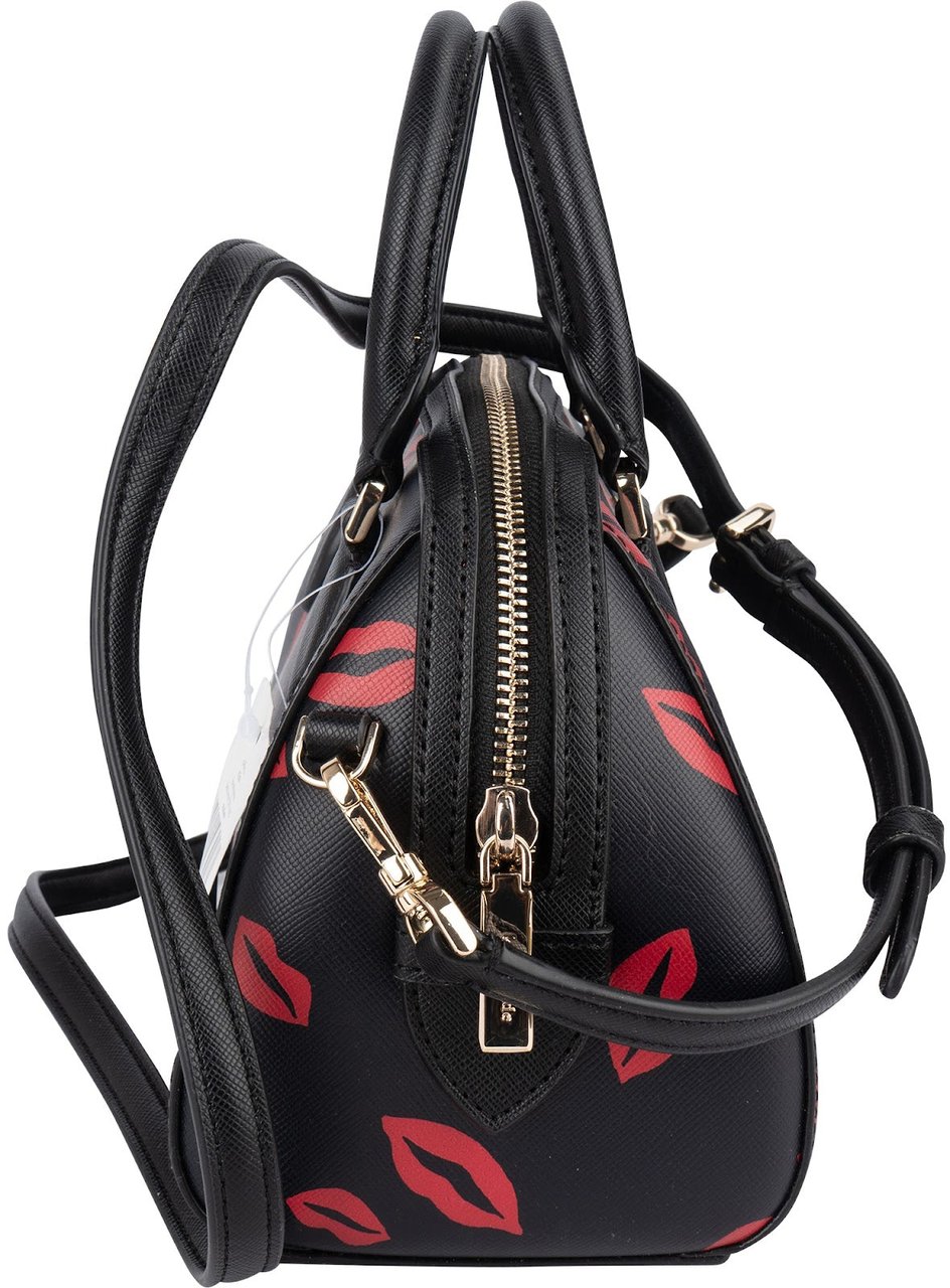 Kate Spade New York Kate Spade Rowe Mini Satchel Lip Print Handbag Zwart