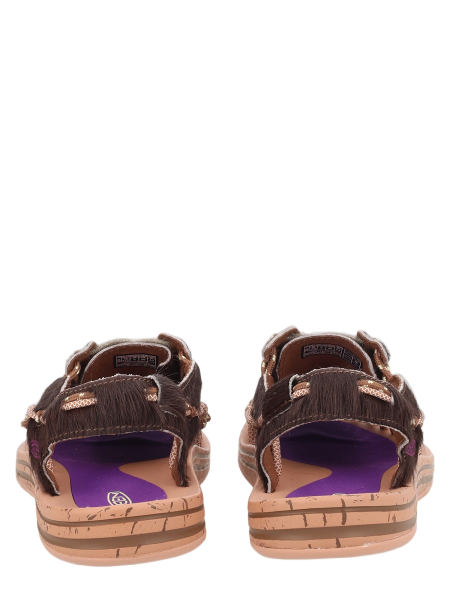 Keen Light Brown Uneek Lea Woven Sandals Bruin