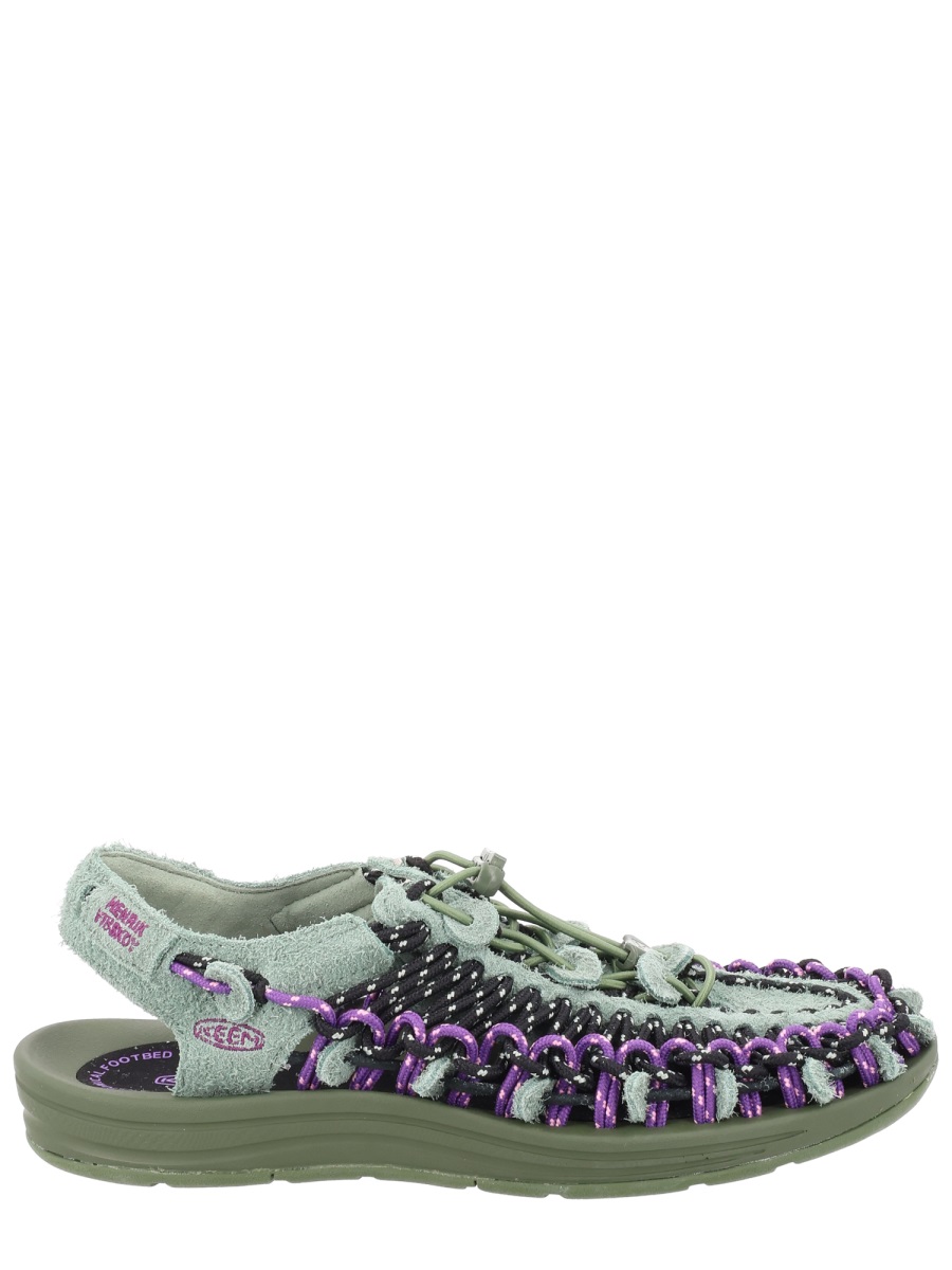 Keen Muted Green Uneek Lea Woven Sandal Grijs