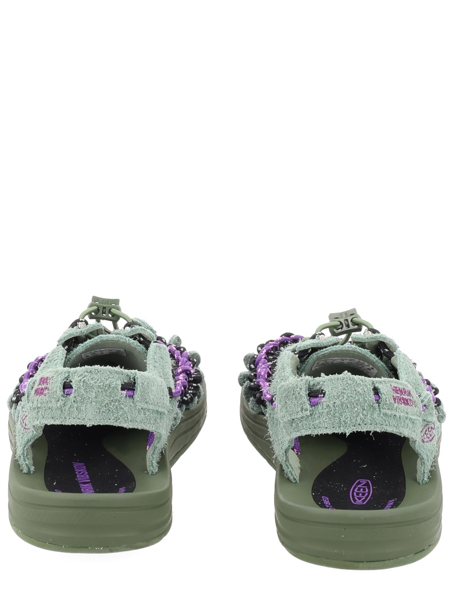 Keen Muted Green Uneek Lea Woven Sandal Grijs