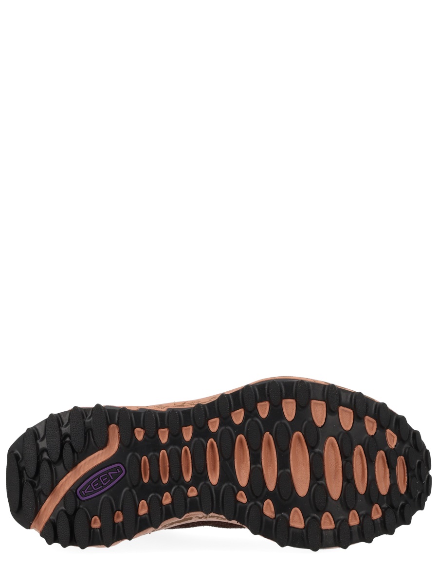 Keen Brown Jasper Zionic Leather Sneakers Zwart