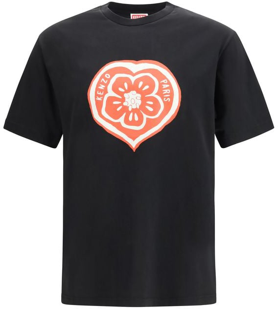 Kenzo Kenzo Black Cotton T-Shirt Zwart