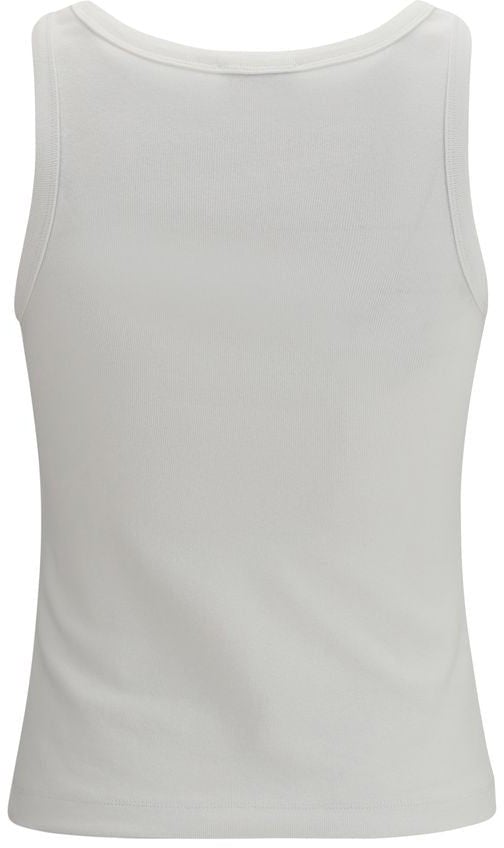 Kenzo White Cotton Tank Tops Wit