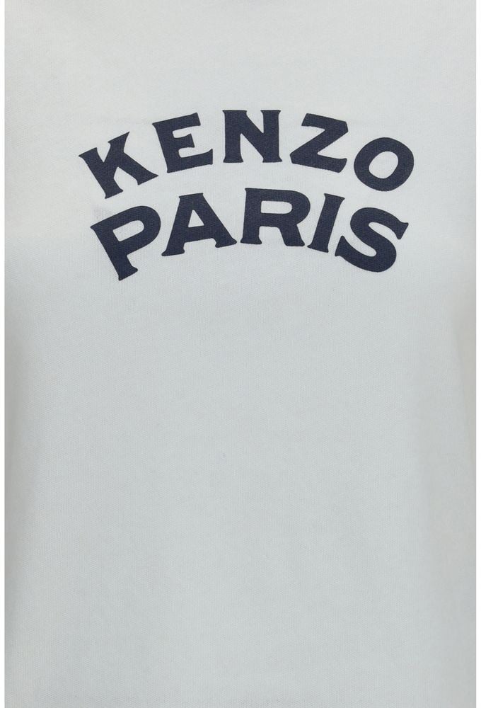 Kenzo White Cotton T-Shirt Wit