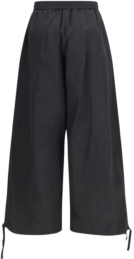 Kenzo Black Polyester Casual Pants Zwart