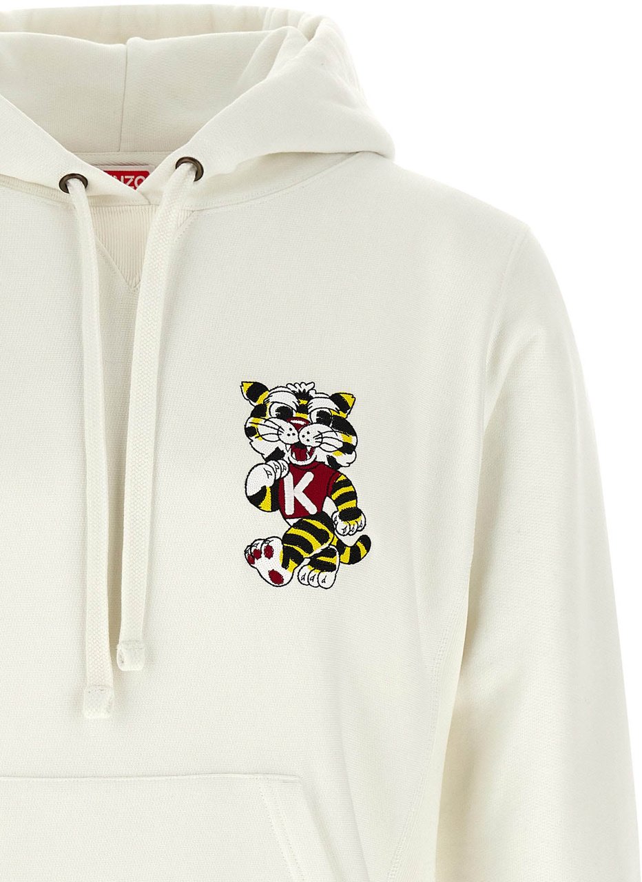 Kenzo White Cotton Sweatshirt Wit