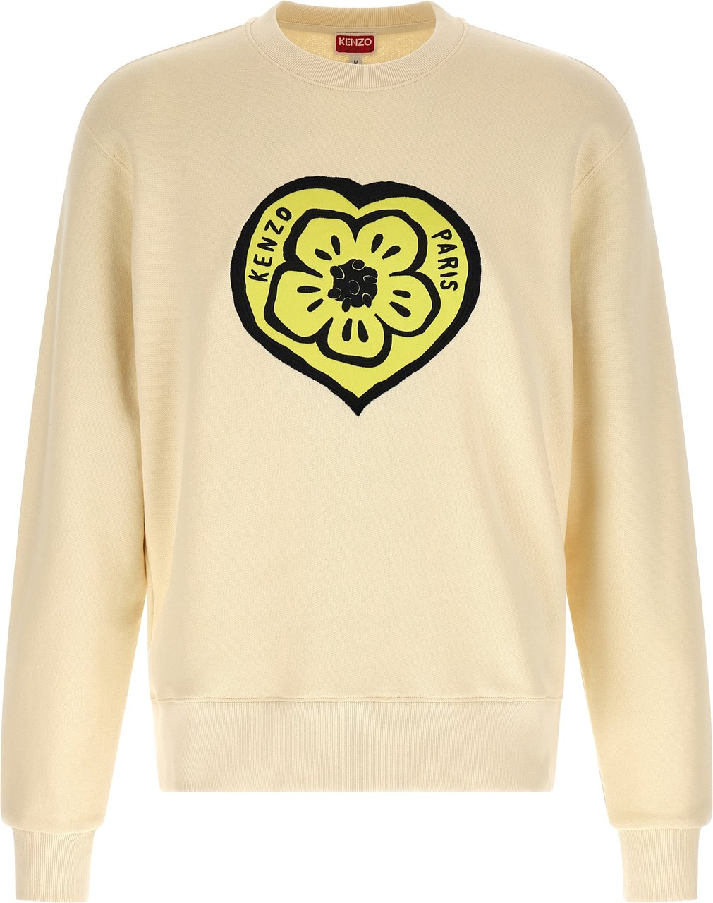 Kenzo Beige Cotton Sweatshirt Zwart