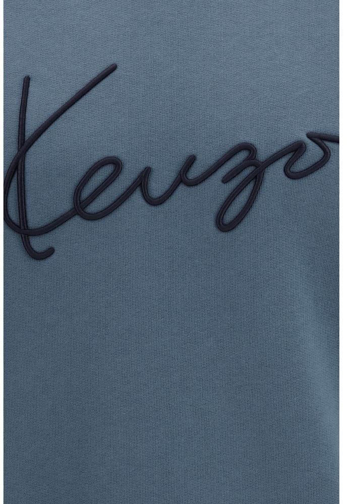 Kenzo Blue Cotton Sweatshirt Blauw