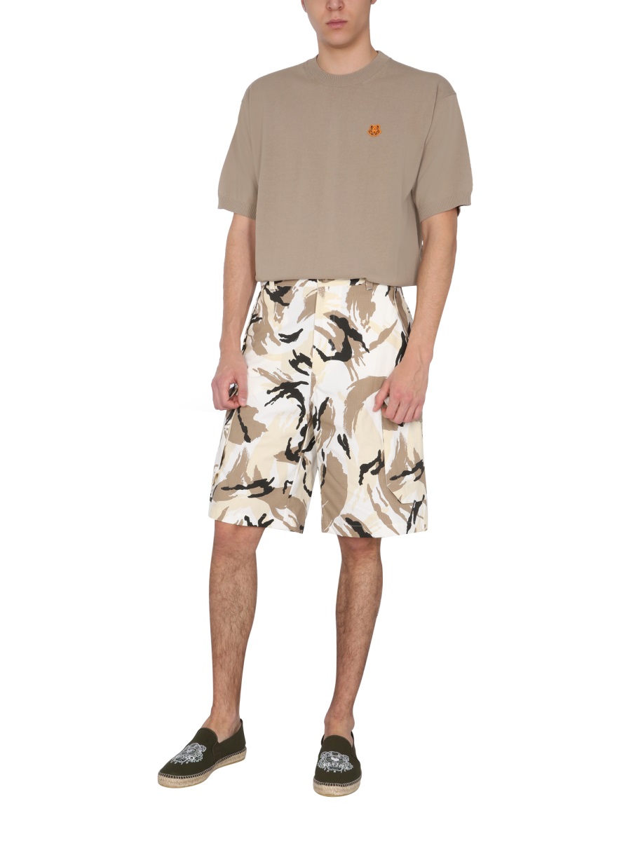 Kenzo "TROPIC CAMO" BERMUDA Wit