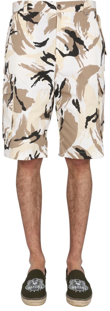 Kenzo "TROPIC CAMO" BERMUDA Wit