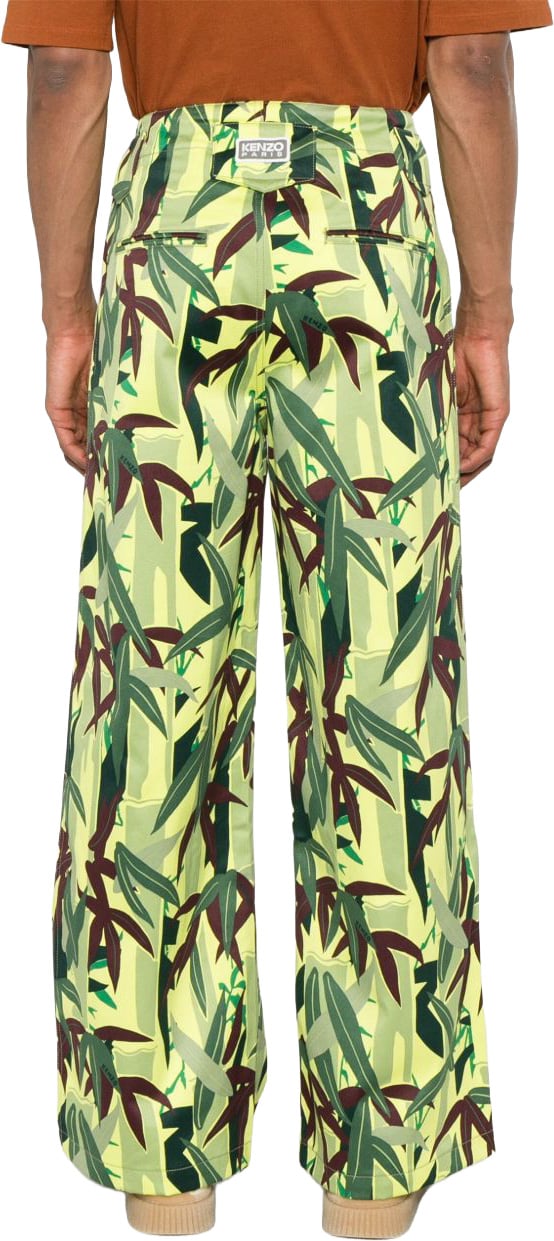 Kenzo Wide-Leg Trousers with Concealed Fly Goud