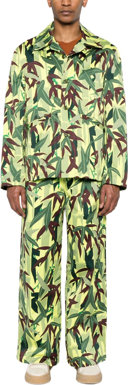 Kenzo Wide-Leg Trousers with Concealed Fly Goud