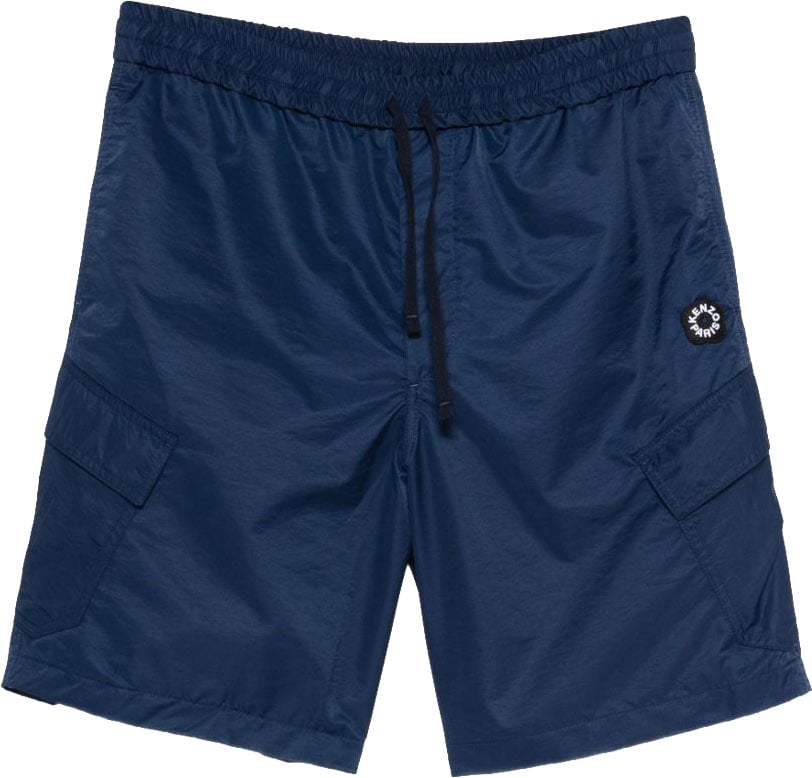 Kenzo Silk And Nylon Cargo Short Zwart