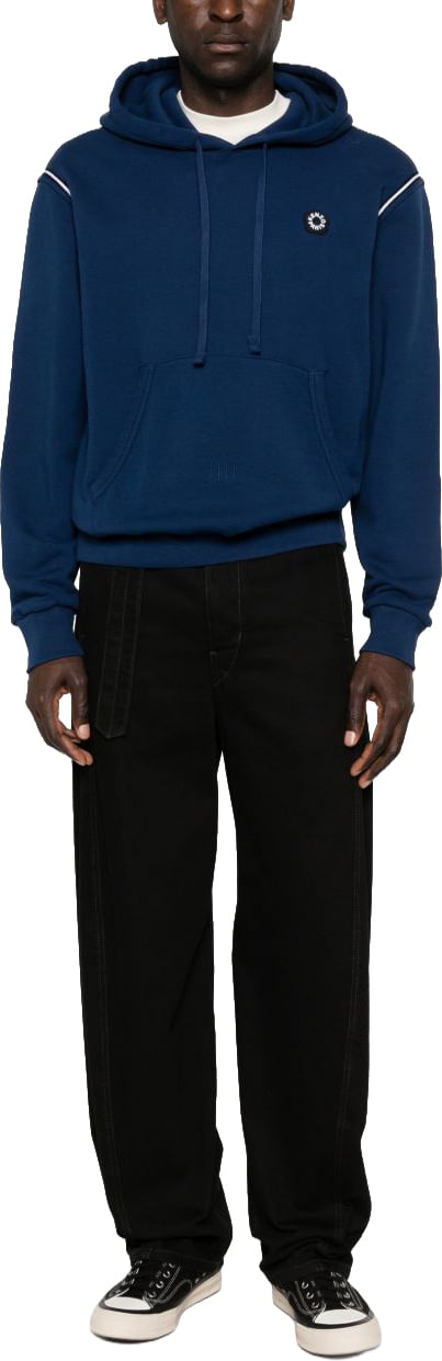 Kenzo Deep Blue Relaxed Fit Hoodie Blauw