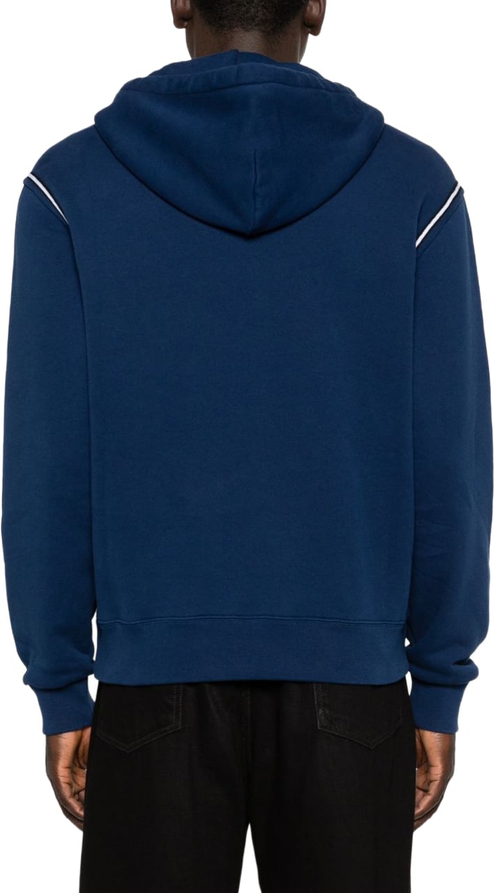 Kenzo Deep Blue Relaxed Fit Hoodie Blauw