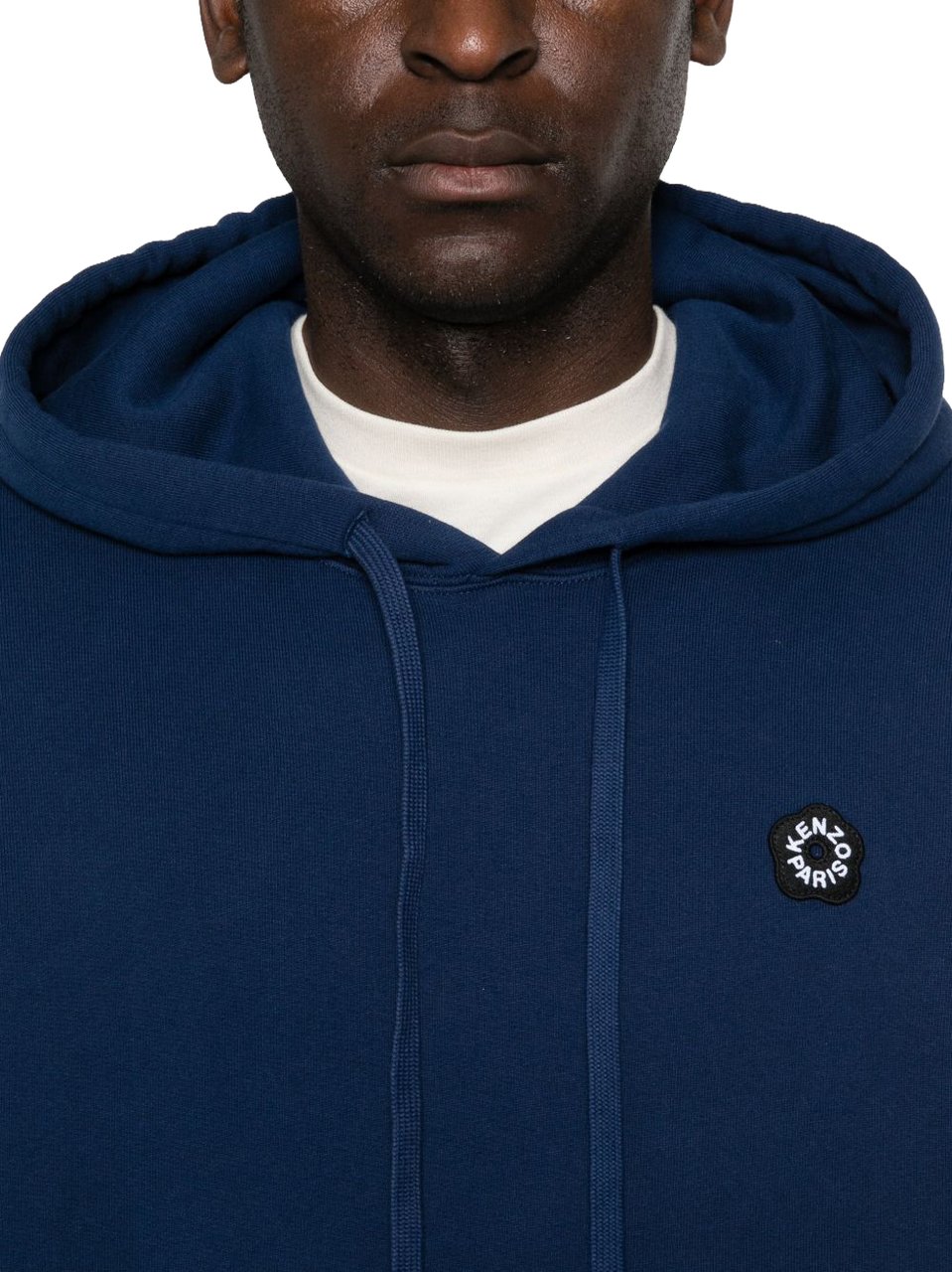 Kenzo Deep Blue Relaxed Fit Hoodie Blauw