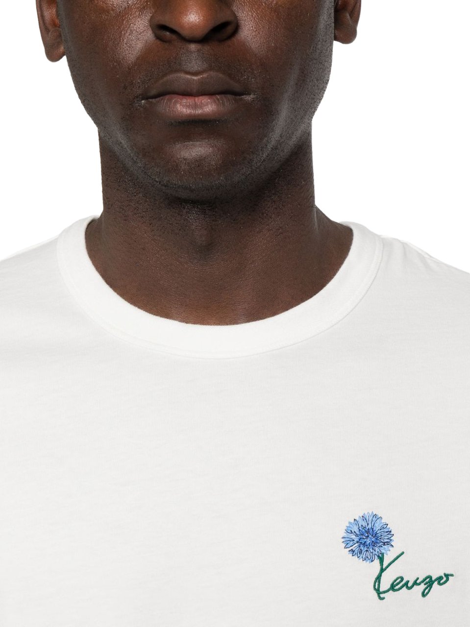Kenzo Classic Logo Print Round Neck T-Shirt Wit