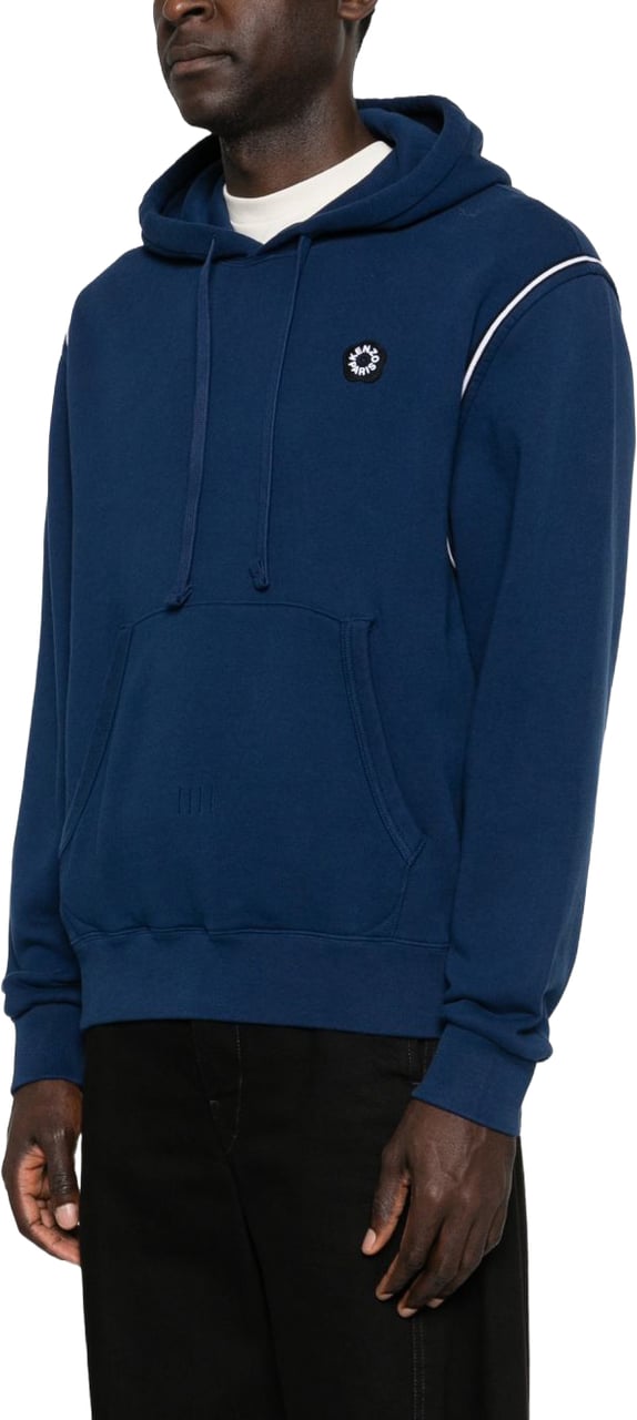 Kenzo Deep Blue Relaxed Fit Hoodie Blauw