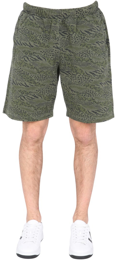 Kenzo BERMUDA WITH ANIMAL PRINT Bruin