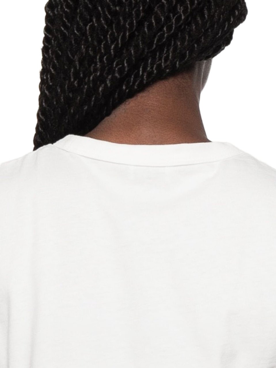 Kenzo White Flower Embroidery Logo Crew Neck Top Wit