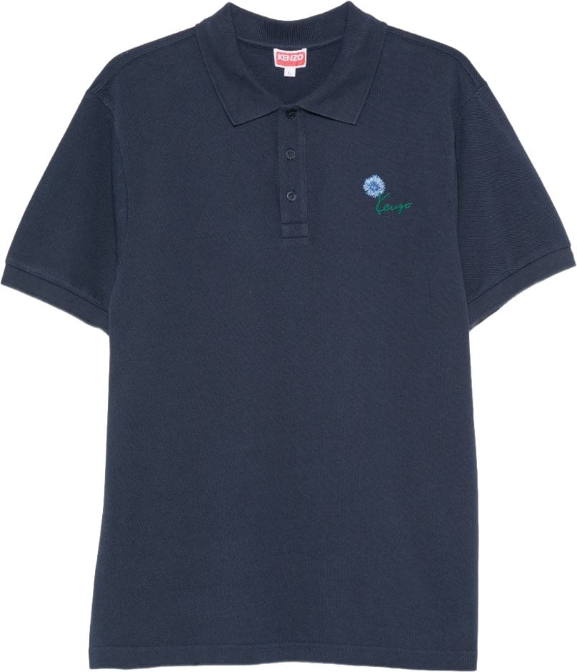 Kenzo Minimalist Crew Neck Short Sleeve Polo Blauw