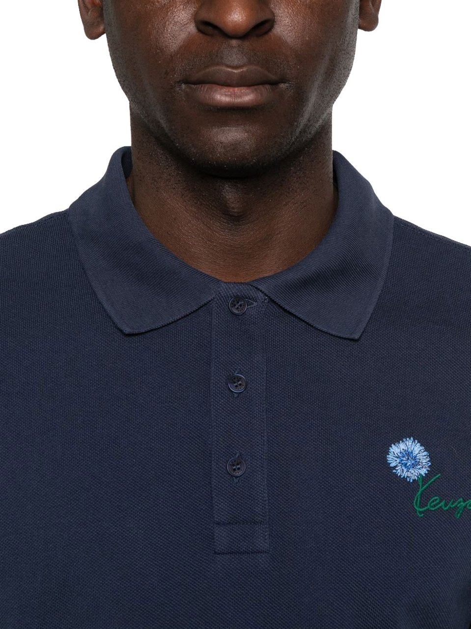 Kenzo Minimalist Crew Neck Short Sleeve Polo Blauw