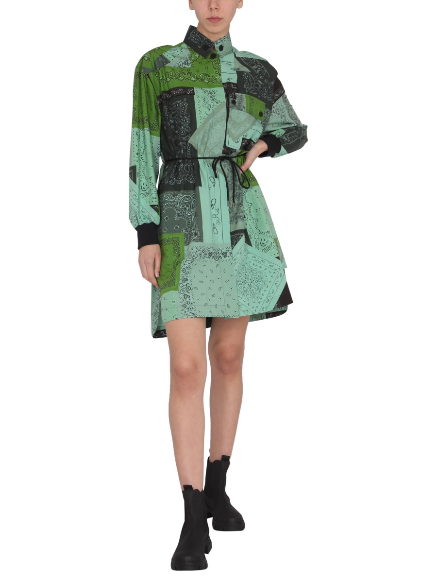 Kenzo DRESS WITH PAISLEY PATTERN Groen