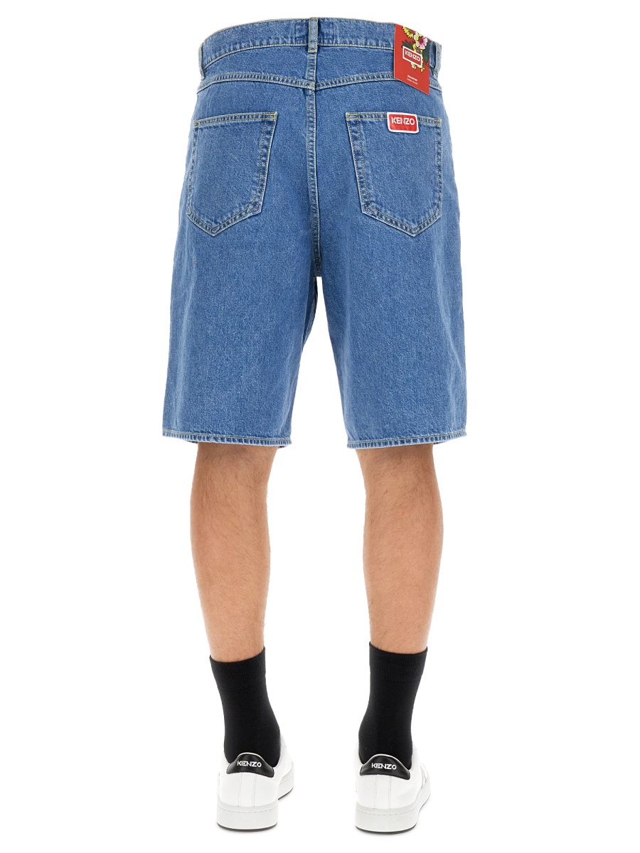 Kenzo BERMUDA SHORTS "HIMAWARI" Blauw