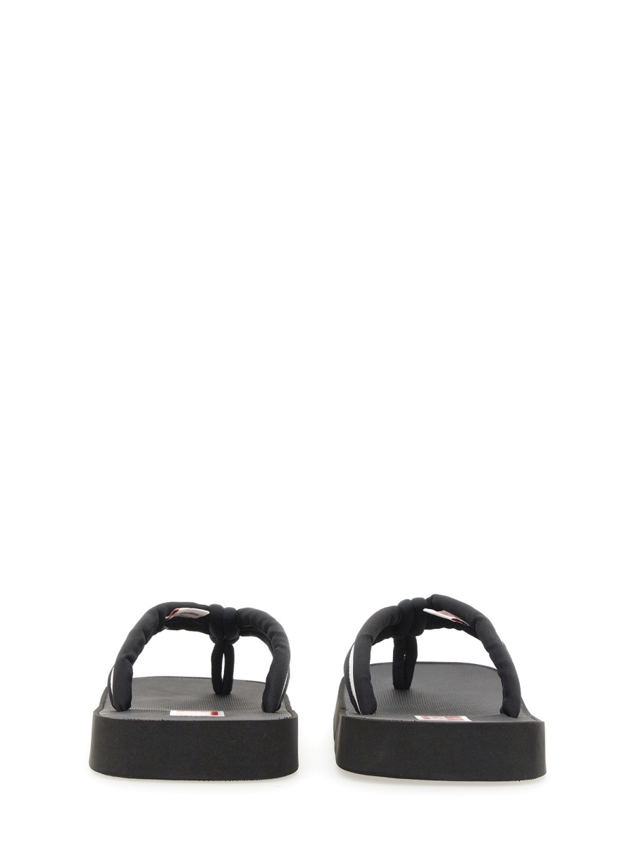 Kenzo SLIDE SANDAL WITH LOGO Zwart