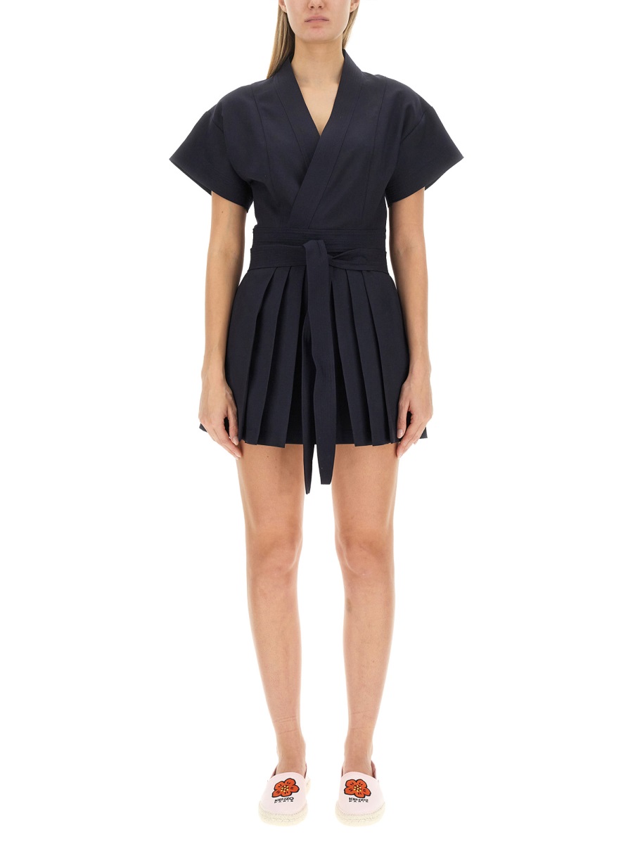 Kenzo MINI KIMONO DRESS Blauw