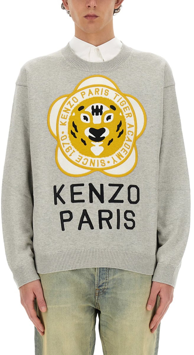 Kenzo JERSEY WITH LOGO Grijs