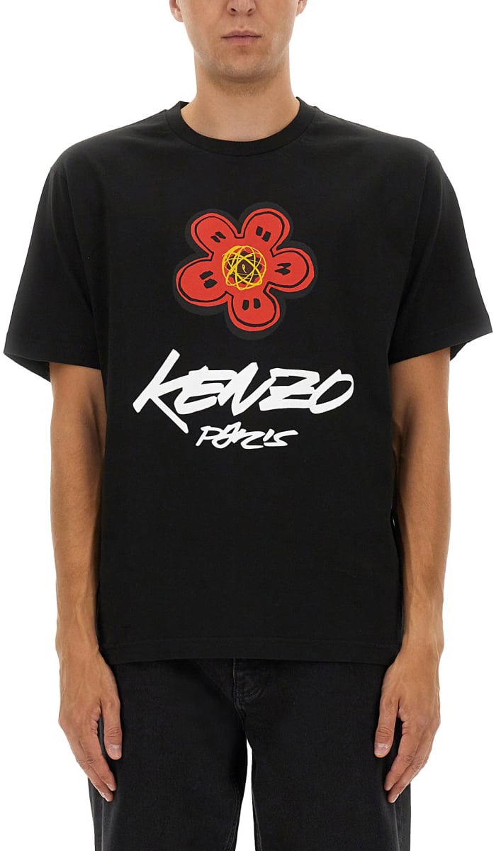 Kenzo "KENZO X FUTURA 2000" T-SHIRT Zwart
