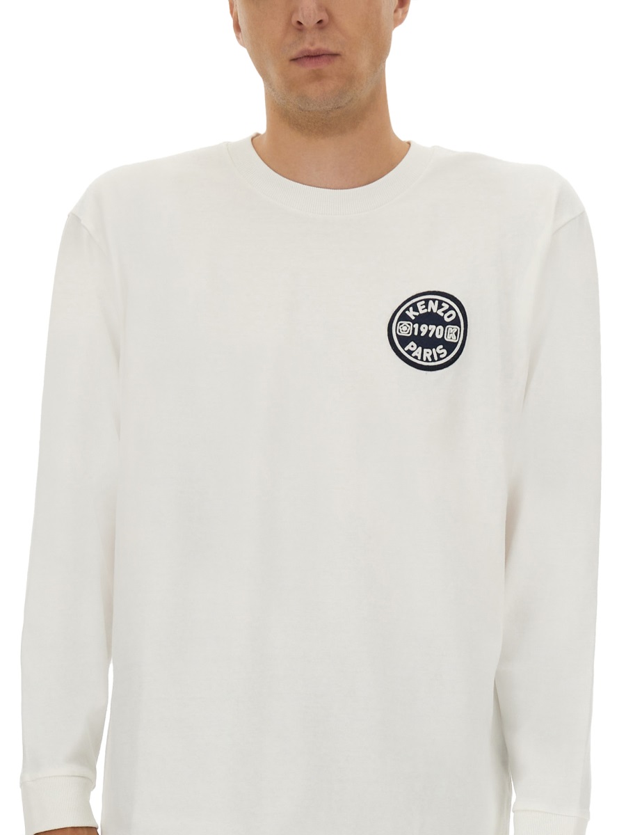 Kenzo LONG-SLEEVED T-SHIRT Wit