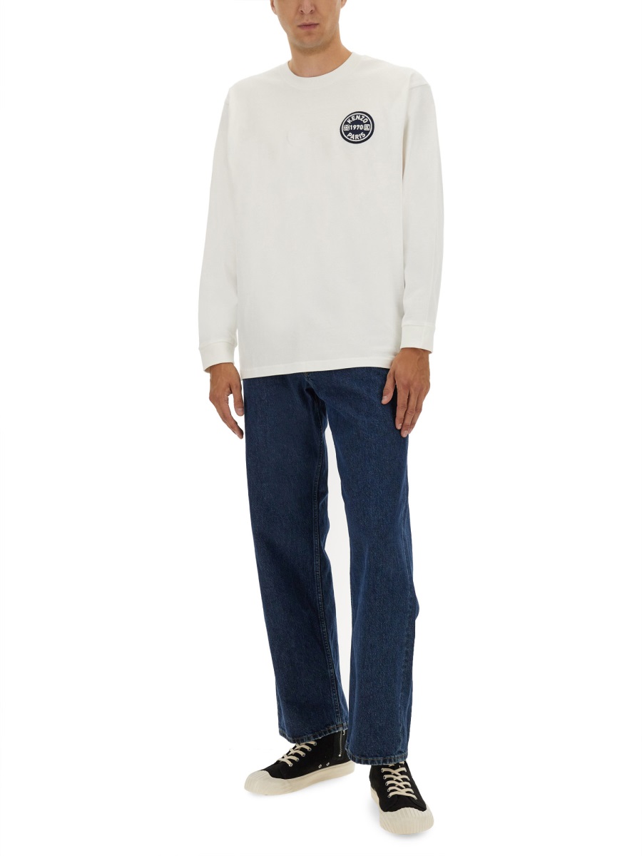 Kenzo LONG-SLEEVED T-SHIRT Wit