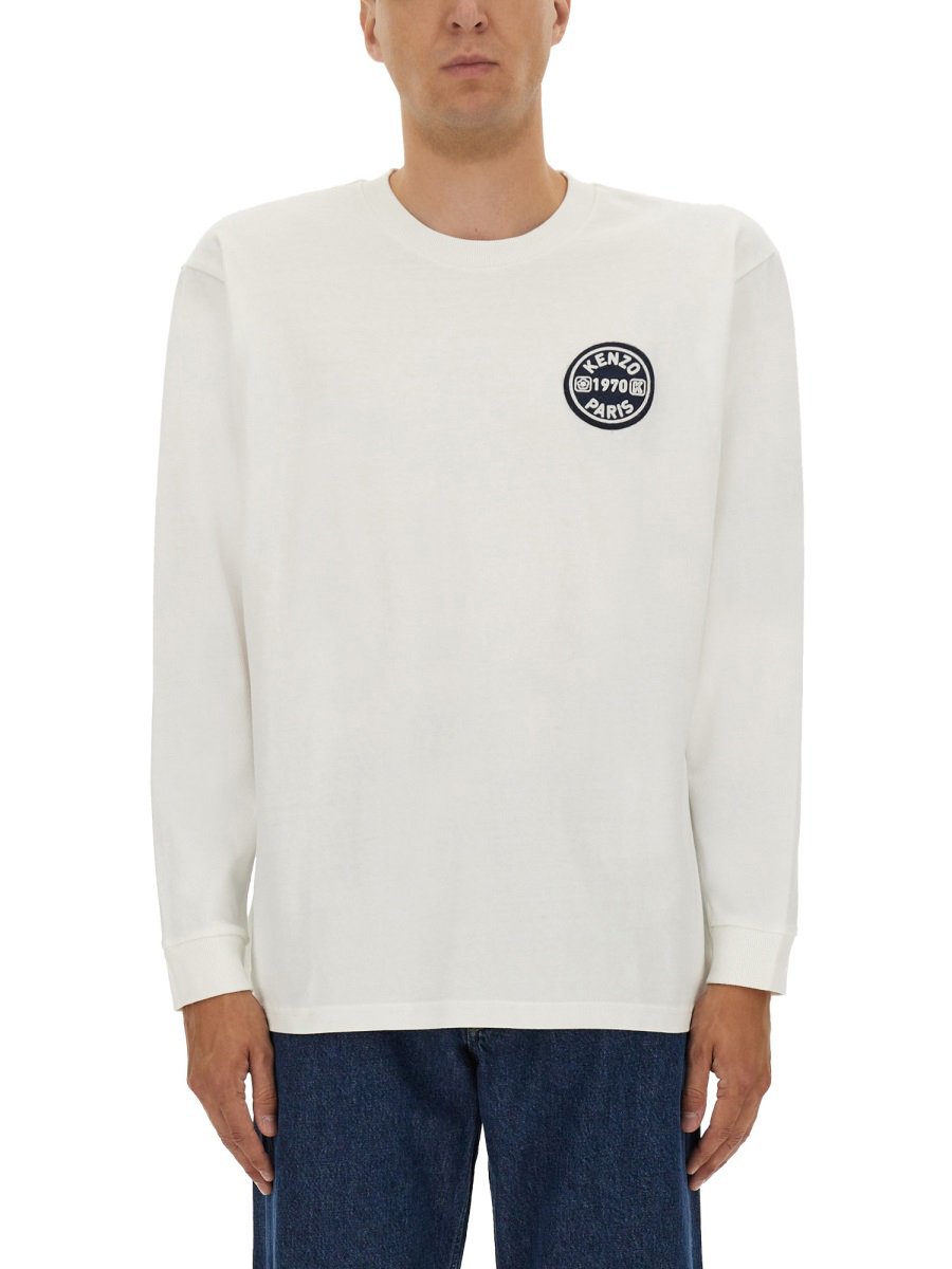 Kenzo LONG-SLEEVED T-SHIRT Wit