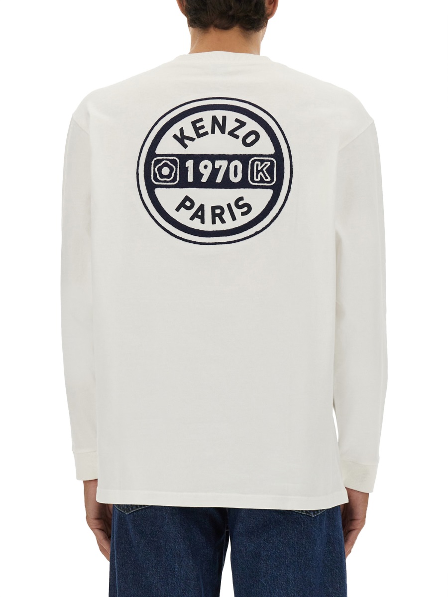 Kenzo LONG-SLEEVED T-SHIRT Wit