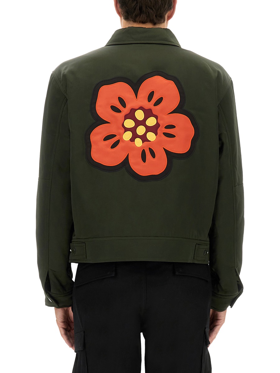 Kenzo "BOKE FLOWER" PADDED JACKET Groen