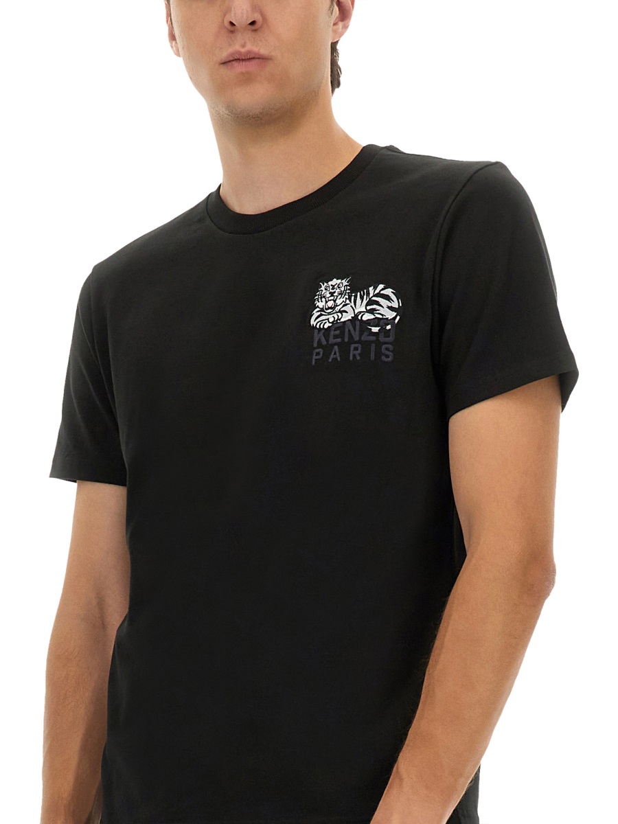 Kenzo SLIM FIT T-SHIRT Zwart