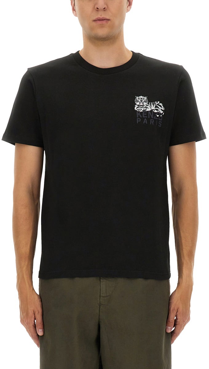 Kenzo SLIM FIT T-SHIRT Zwart