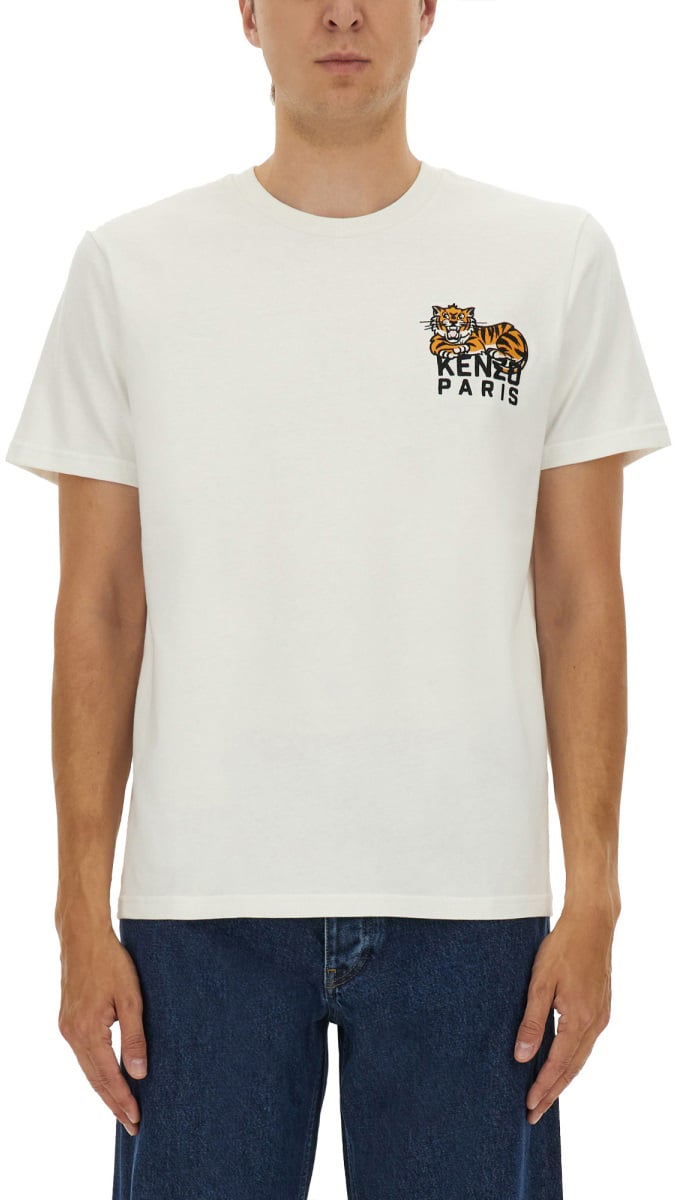 Kenzo SLIM FIT T-SHIRT Wit