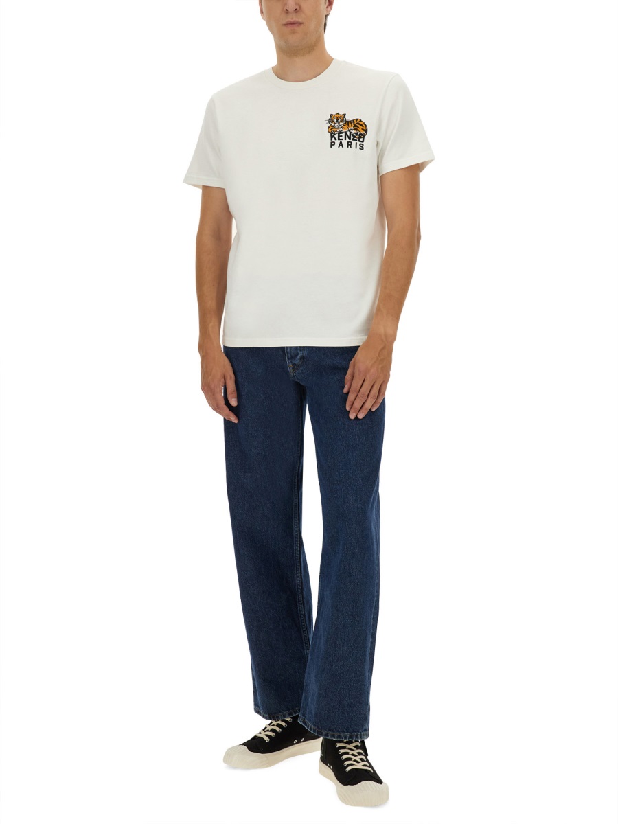 Kenzo SLIM FIT T-SHIRT Wit