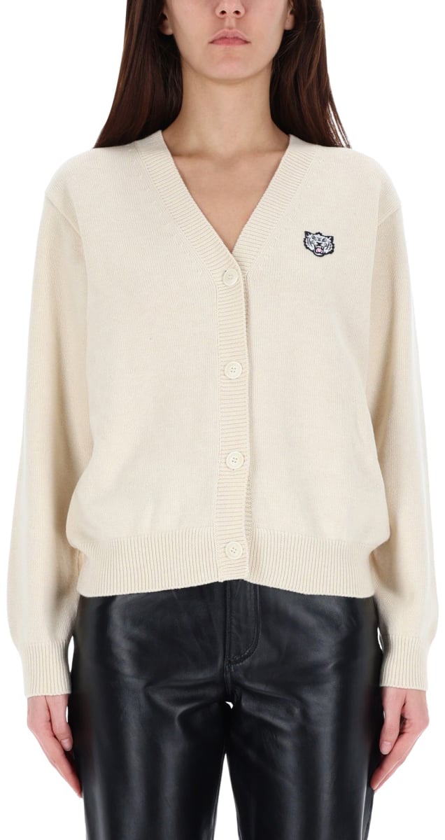 Kenzo "KENZO HAPPY TIGER" CARDIGAN Wit