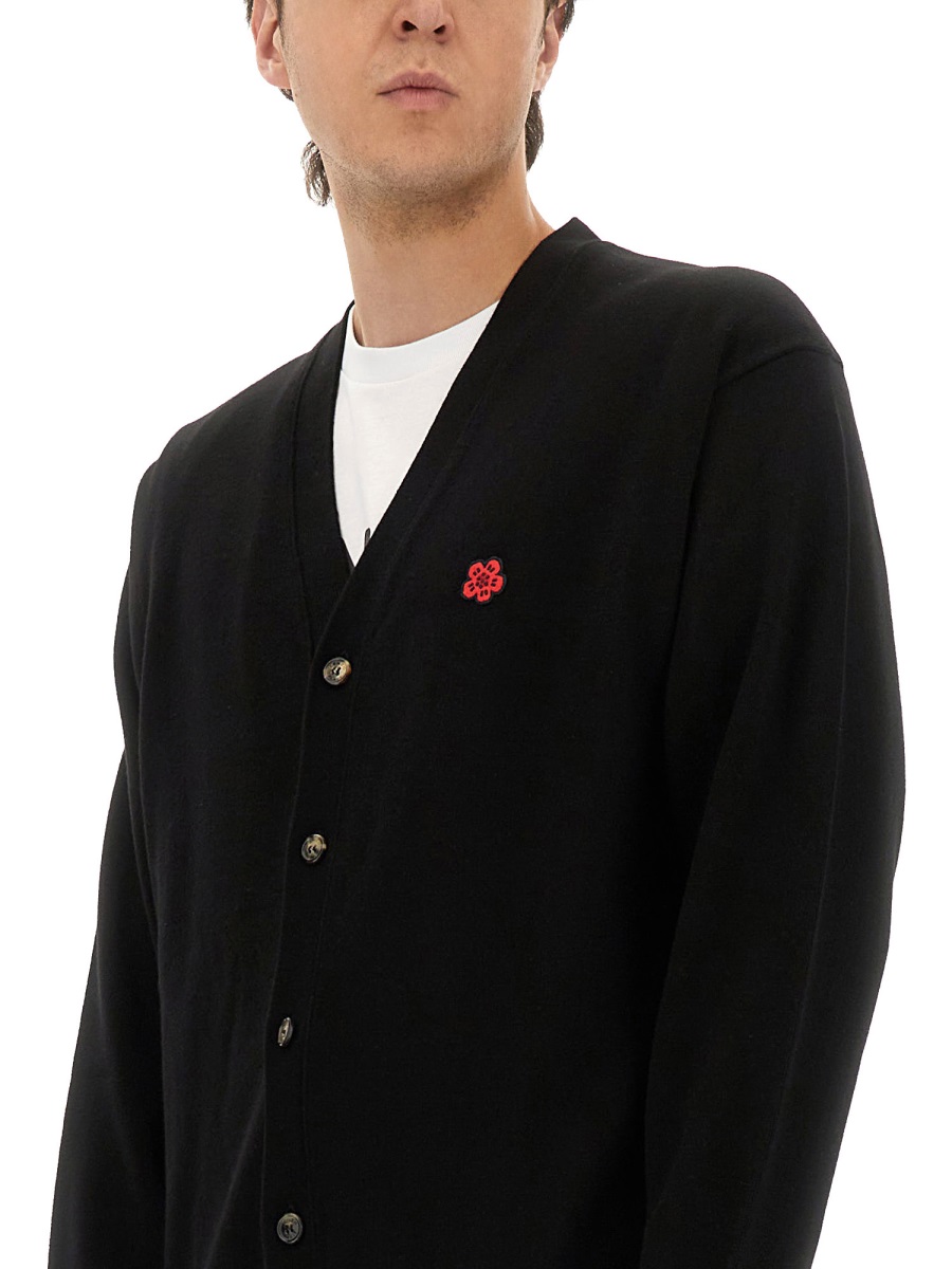 Kenzo WOOL CARDIGAN Zwart