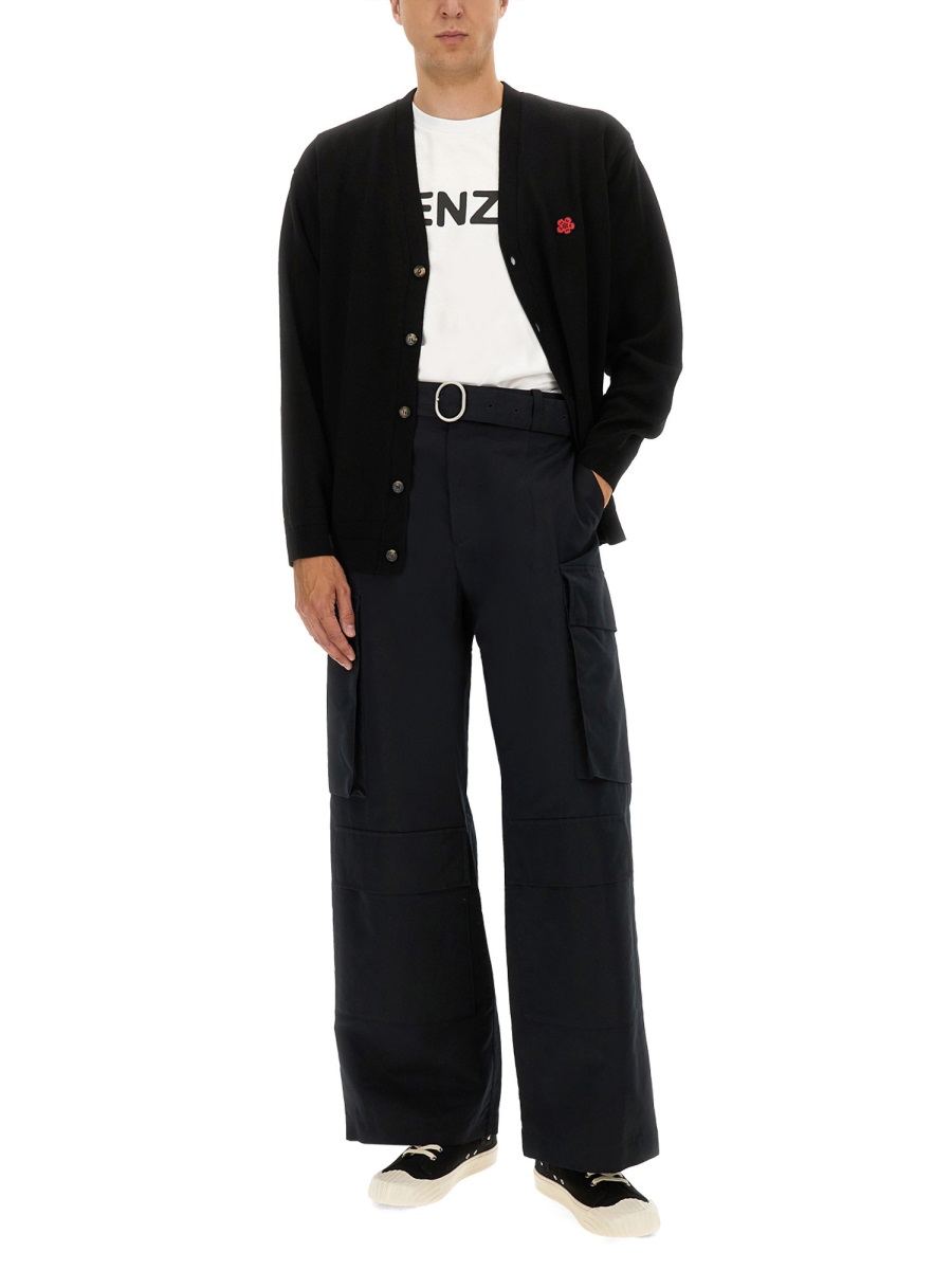 Kenzo WOOL CARDIGAN Zwart