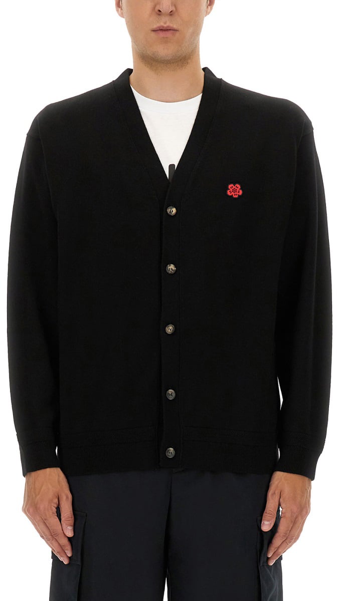 Kenzo WOOL CARDIGAN Zwart