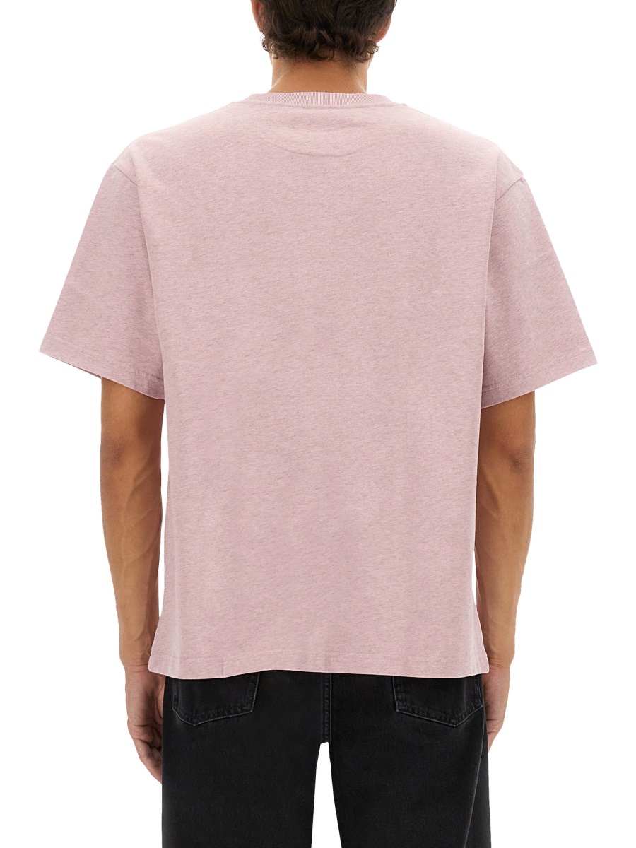 Kenzo OVERSIZED T-SHIRT WITH "BOKE FLOWER" EMBROIDERY Roze