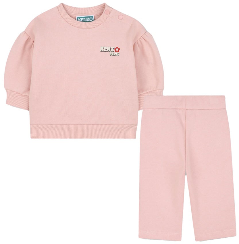 Kenzo SWEATSHIRT WITH PANTS SET Roze